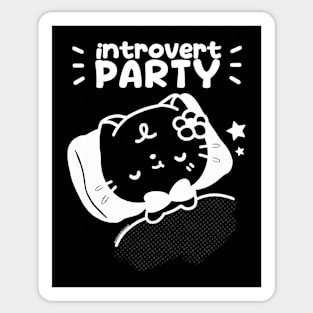 introvert party Sticker